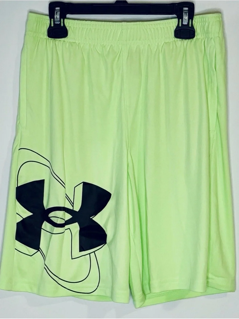 Under Armour Boys Prototype 2.0 Wordmark Athletic Shorts Youth Large NWOT